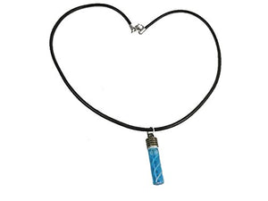 3D Printed Jewelry DNA Strand Necklace Glass Vial
