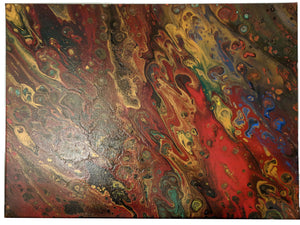 Lagoon Nebula - 16"x20" Acrylic Painting