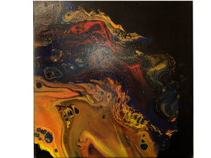 Saturn 1- 12"x12" Acrylic Painting